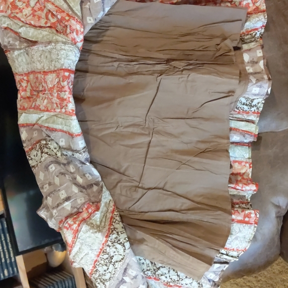 JM Collection, size 18 boho 100% cotton lined maxi skirt - Picture 6 of 6